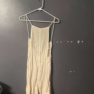 Free People Cream Chemise Slip Dress